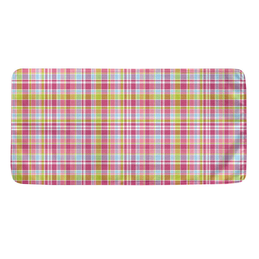 Cotton Candy Pastel Plaid Pattern Print Towel