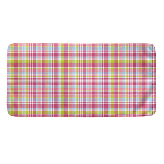 Cotton Candy Pastel Plaid Pattern Print Towel