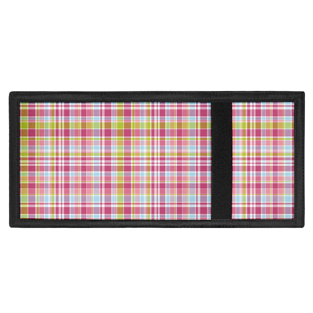 Cotton Candy Pastel Plaid Pattern Print Trifold Wallet