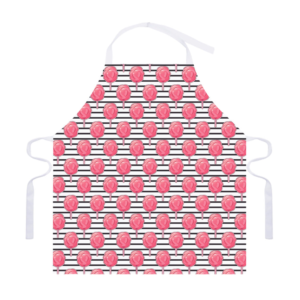 Cotton Candy Striped Pattern Print Adjustable Apron