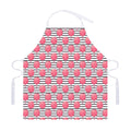 Cotton Candy Striped Pattern Print Adjustable Apron