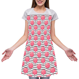 Cotton Candy Striped Pattern Print Adjustable Apron