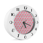 Cotton Candy Striped Pattern Print Alarm Clock