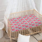 Cotton Candy Striped Pattern Print Baby Crib Sheet