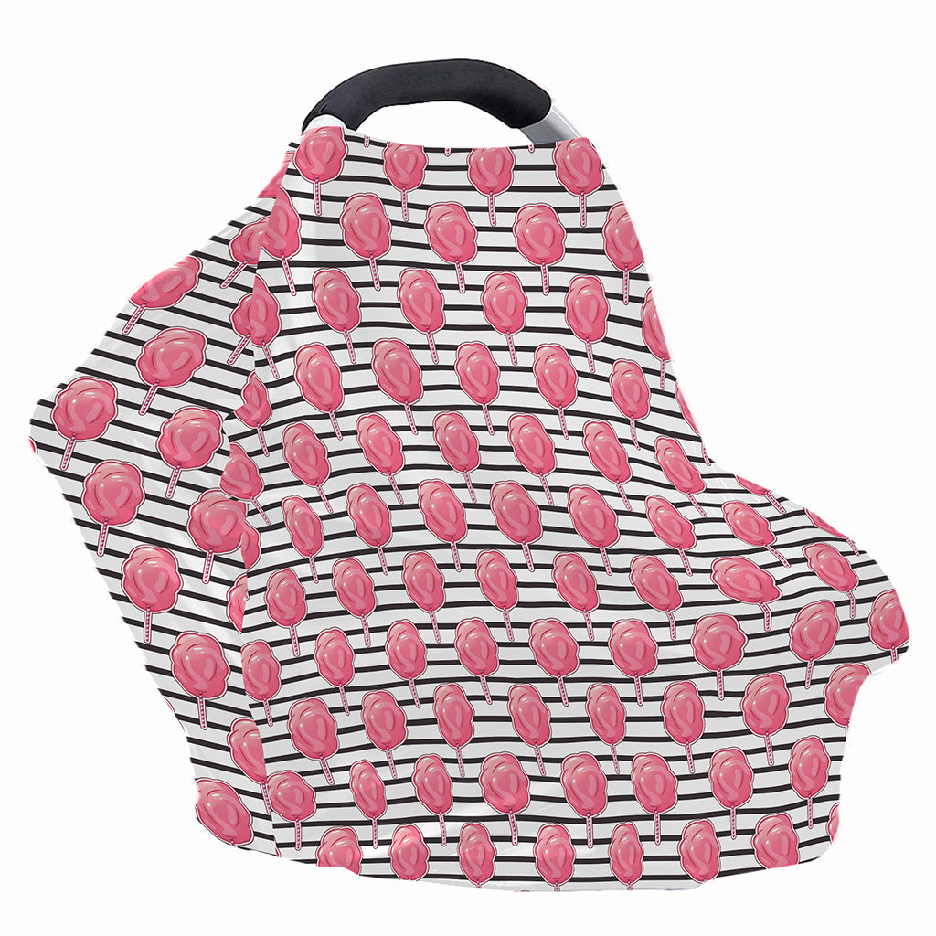 Cotton Candy Striped Pattern Print Baby Seat Cover