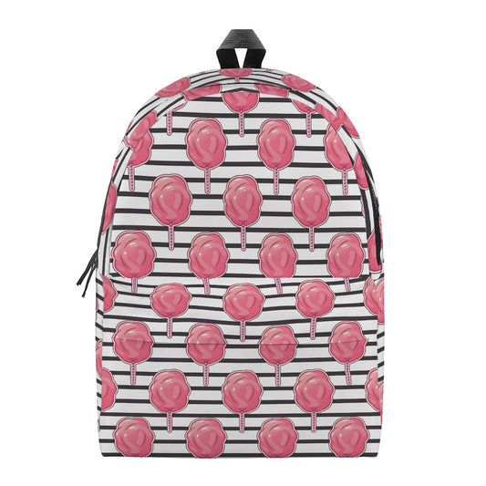 Cotton Candy Striped Pattern Print Backpack