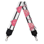 Cotton Candy Striped Pattern Print Bag Strap