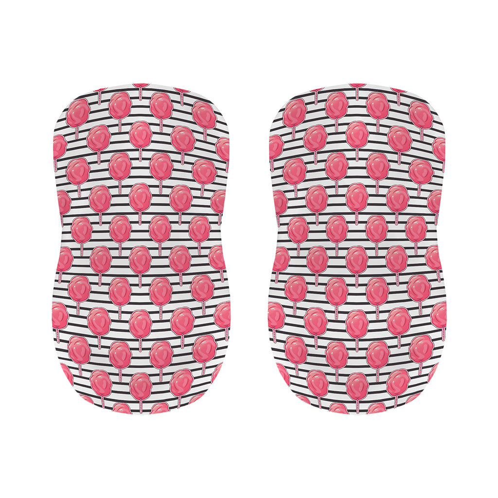 Cotton Candy Striped Pattern Print Bar Stool Covers