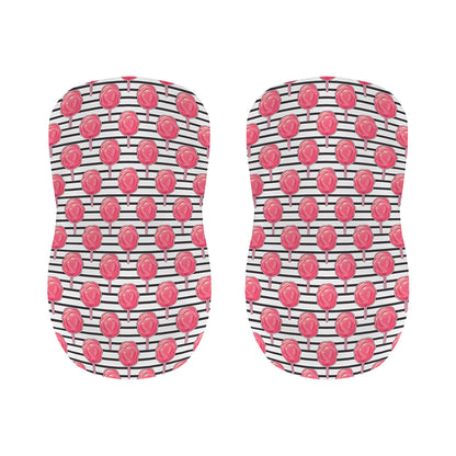 Cotton Candy Striped Pattern Print Bar Stool Covers