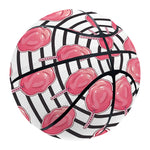 Cotton Candy Striped Pattern Print Basketball