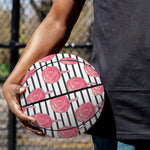 Cotton Candy Striped Pattern Print Basketball