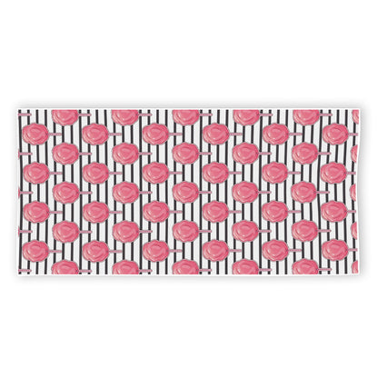 Cotton Candy Striped Pattern Print Beach Towel