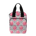 Cotton Candy Striped Pattern Print Bible Tote Bag