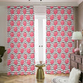 Cotton Candy Striped Pattern Print Dimout Pencil Pleat Curtains