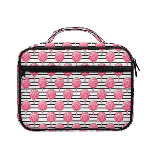 Cotton Candy Striped Pattern Print Briefcase Bible Bag
