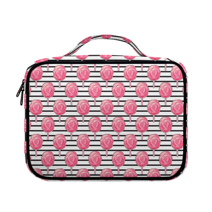 Cotton Candy Striped Pattern Print Briefcase Bible Bag
