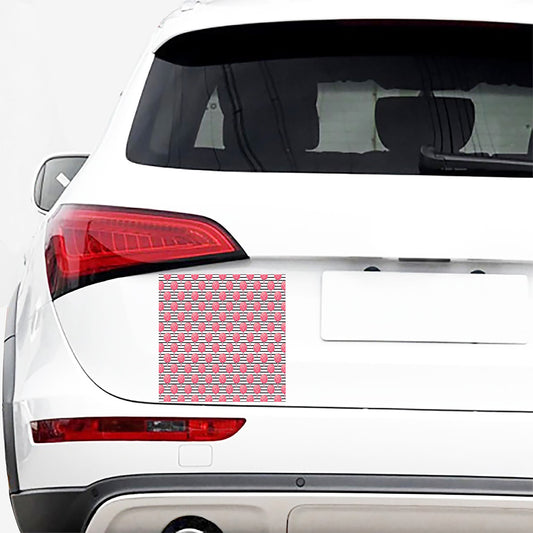 Cotton Candy Striped Pattern Print Car Sticker