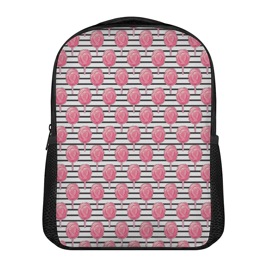 Cotton Candy Striped Pattern Print Casual Backpack
