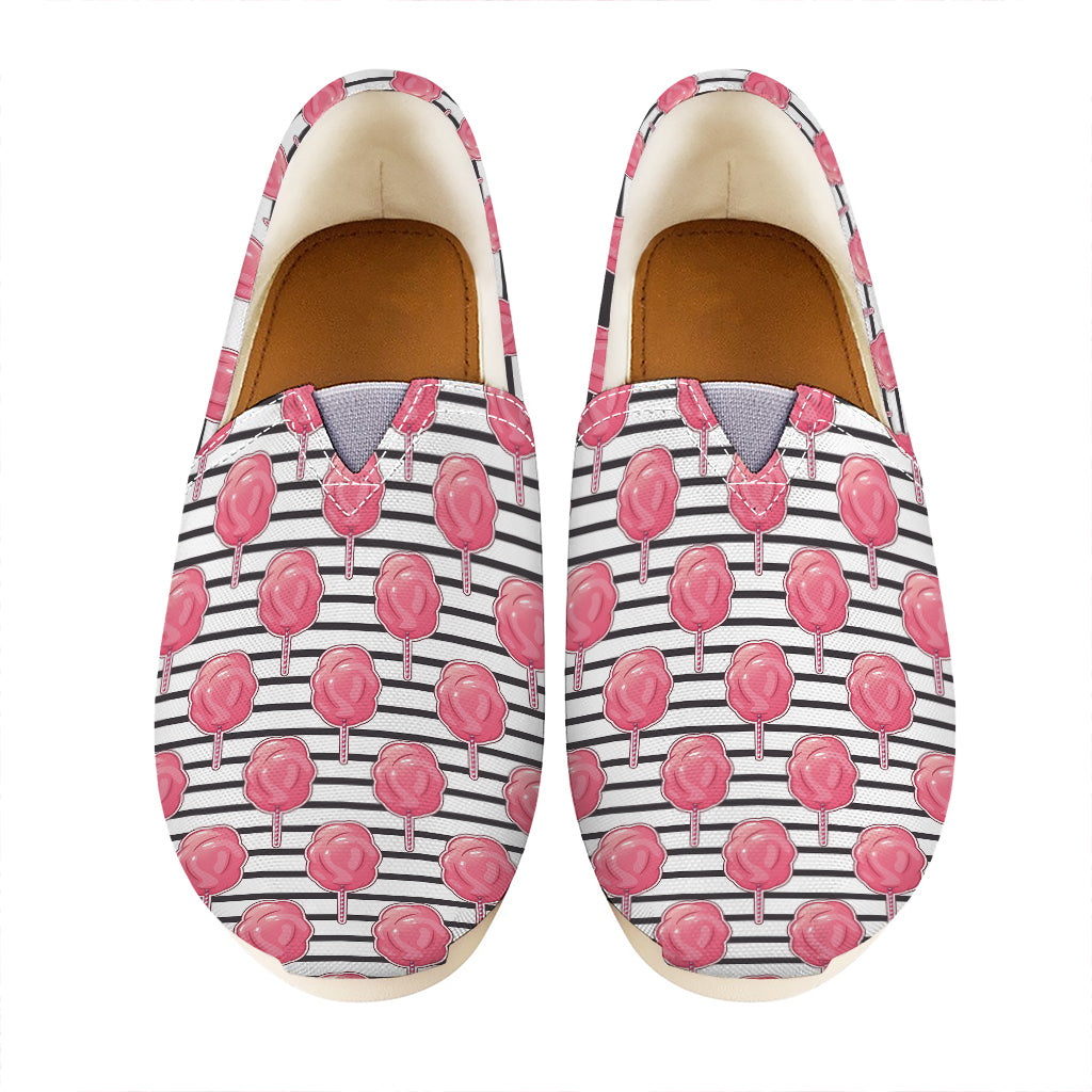 Cotton Candy Striped Pattern Print Casual Shoes