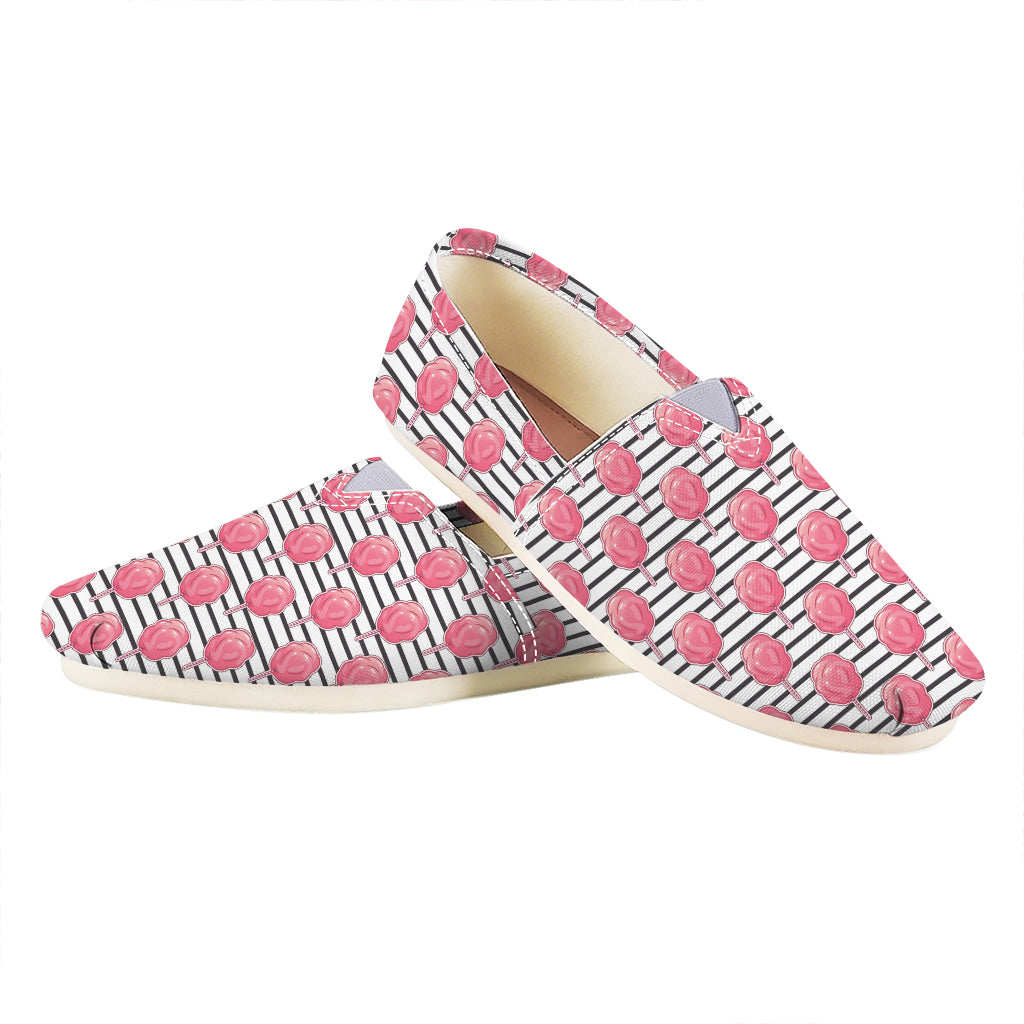 Cotton Candy Striped Pattern Print Casual Shoes