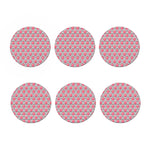 Cotton Candy Striped Pattern Print Coaster Set