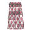 Cotton Candy Striped Pattern Print Cotton Front Slit Maxi Skirt