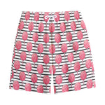Cotton Candy Striped Pattern Print Cotton Shorts