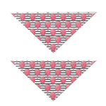 Cotton Candy Striped Pattern Print Dog Bandana