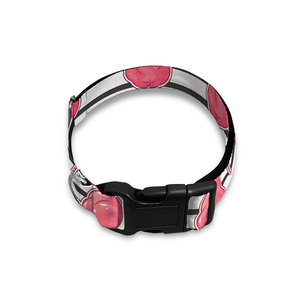 Cotton Candy Striped Pattern Print Dog Collar