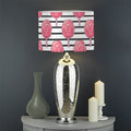 Cotton Candy Striped Pattern Print Drum Lamp Shade
