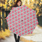 Cotton Candy Striped Pattern Print Foldable Umbrella
