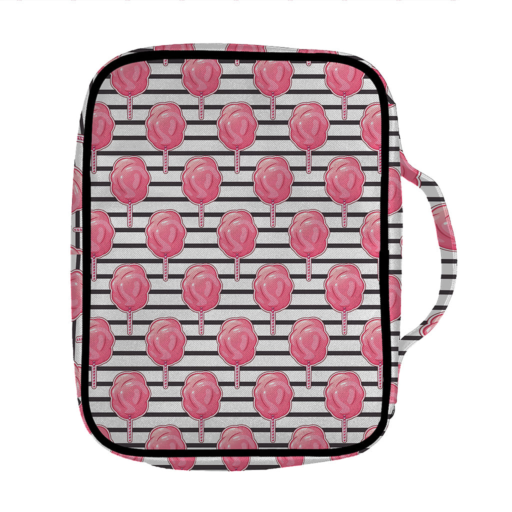Cotton Candy Striped Pattern Print Front Pocket Bible Bag