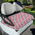 Cotton Candy Striped Pattern Print Golf Cart Seat Cover
