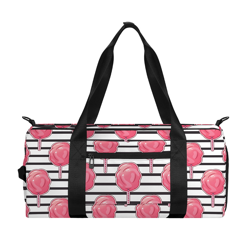 Cotton Candy Striped Pattern Print Gym Bag