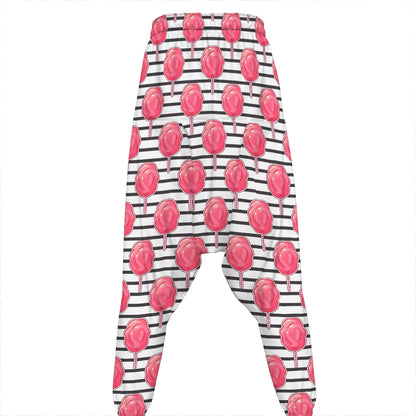 Cotton Candy Striped Pattern Print Hammer Pants