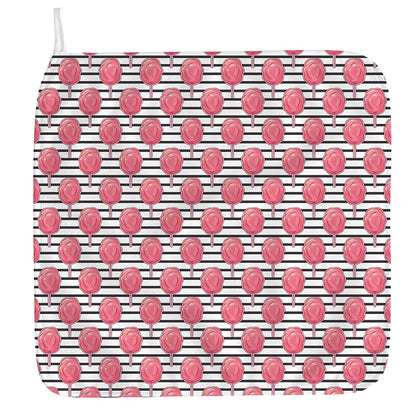 Cotton Candy Striped Pattern Print Hand Towel