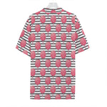 Cotton Candy Striped Pattern Print Hawaiian Shirt