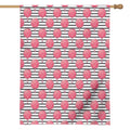 Cotton Candy Striped Pattern Print House Flag