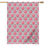 Cotton Candy Striped Pattern Print House Flag