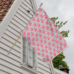 Cotton Candy Striped Pattern Print House Flag