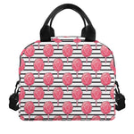 Cotton Candy Striped Pattern Print Insulated Lunch Bag