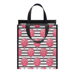 Cotton Candy Striped Pattern Print Insulated Lunch Tote
