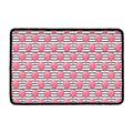 Cotton Candy Striped Pattern Print Kitchen Mat