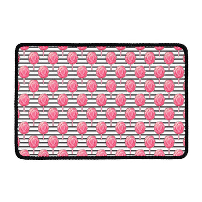 Cotton Candy Striped Pattern Print Kitchen Mat