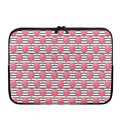 Cotton Candy Striped Pattern Print Laptop Sleeve