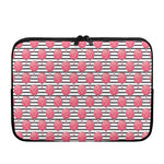 Cotton Candy Striped Pattern Print Laptop Sleeve