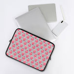 Cotton Candy Striped Pattern Print Laptop Sleeve
