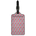 Cotton Candy Striped Pattern Print Luggage Tag