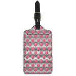Cotton Candy Striped Pattern Print Luggage Tag