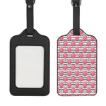 Cotton Candy Striped Pattern Print Luggage Tag